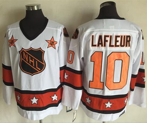 Canadiens #10 Guy Lafleur White Orange All Star Ccm Throwback Stitched 