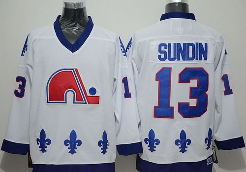 Quebec Nordiques #21 Peter Forsberg White Throwback CCM Jersey on sale,for  Cheap,wholesale from China